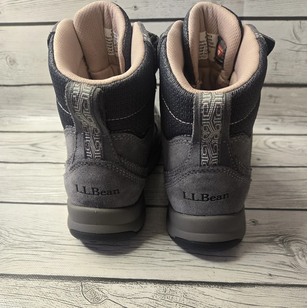 L.L.Bean Tek 2.5 Waterproof Primaloft 200g Winter Boots Gray Suede Women’s 6